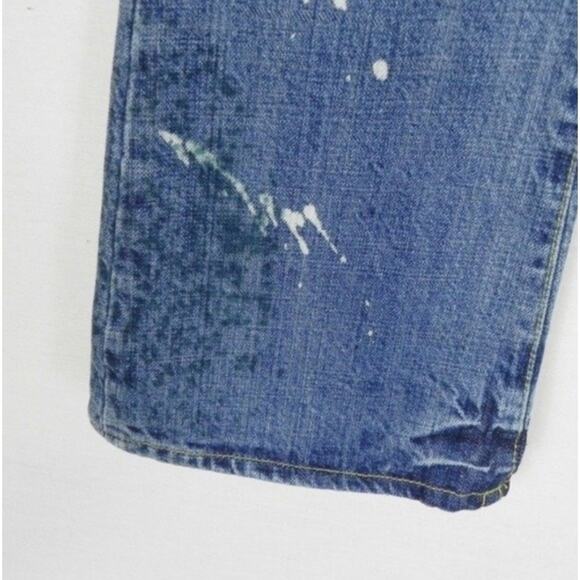 Paper Denim & Cloth New Ripper Super Low Flare Jeans Paint Splatter 27 - Picture 2 of 8